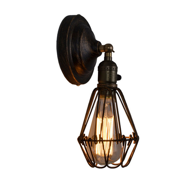 Retro LOFT Industrial Style Wrought Iron Wall Lamp