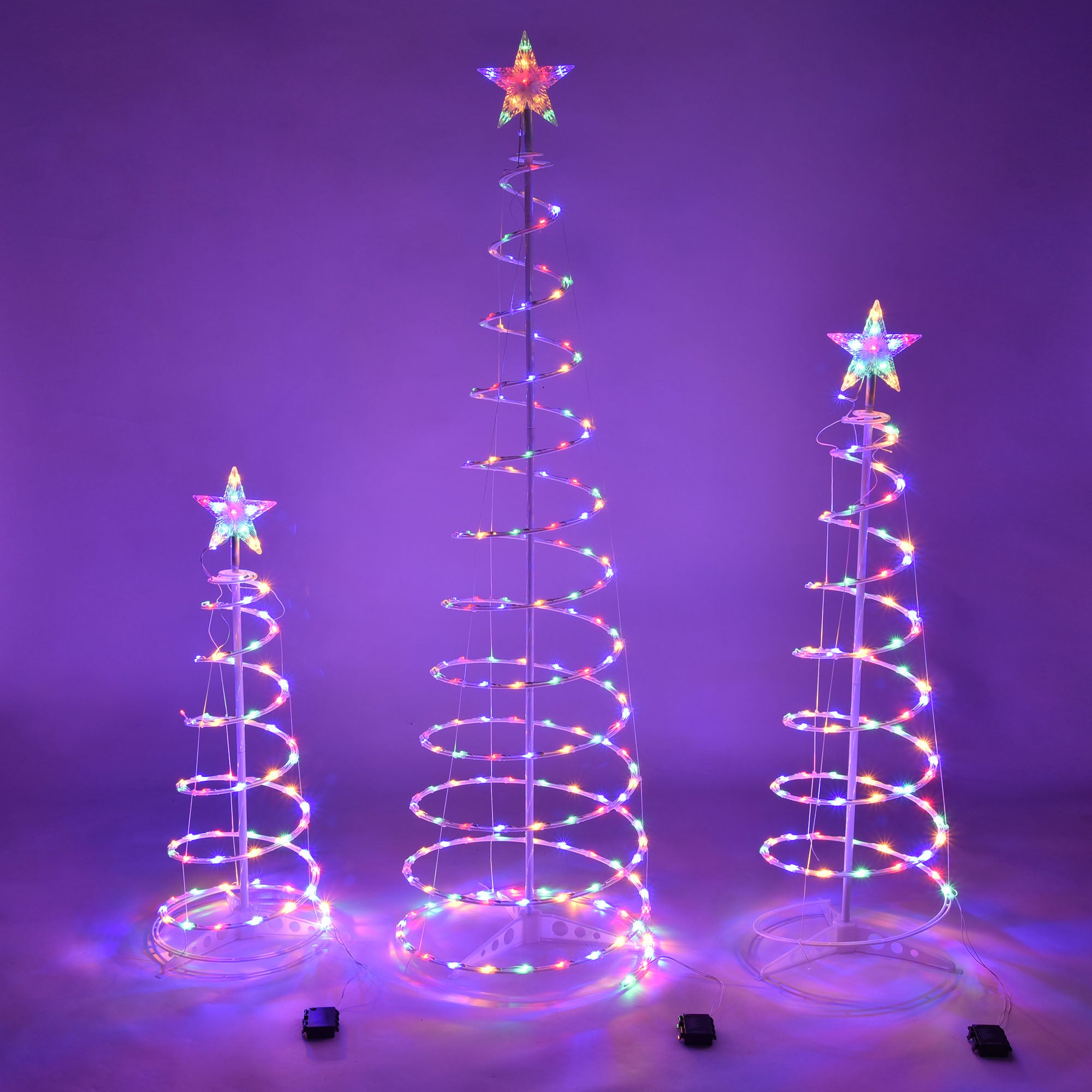 Phos Light LED Spiral Christmas Tree Decoration Outdoor Light