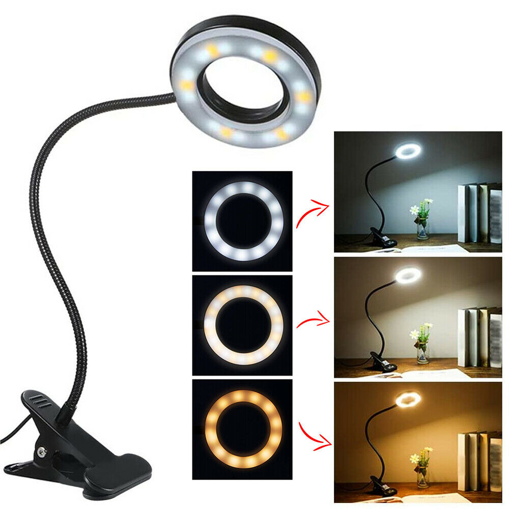 Dimmable Clip On LED Desk Lamp w/Flexible Arm - Phos Light
