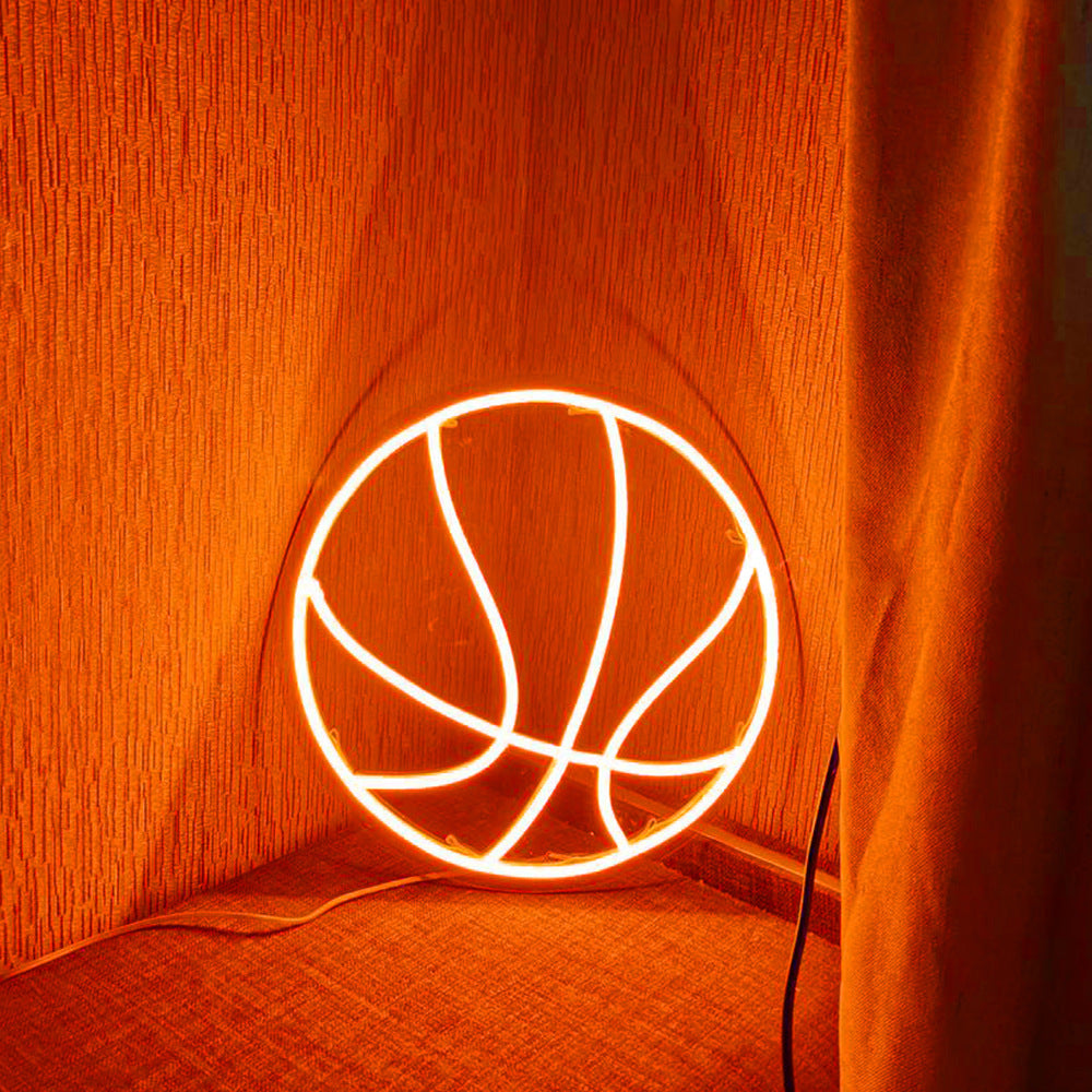 Neon Basketball Wall Light