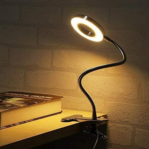 Dimmable Clip On LED Desk Lamp w/Flexible Arm - Phos Light