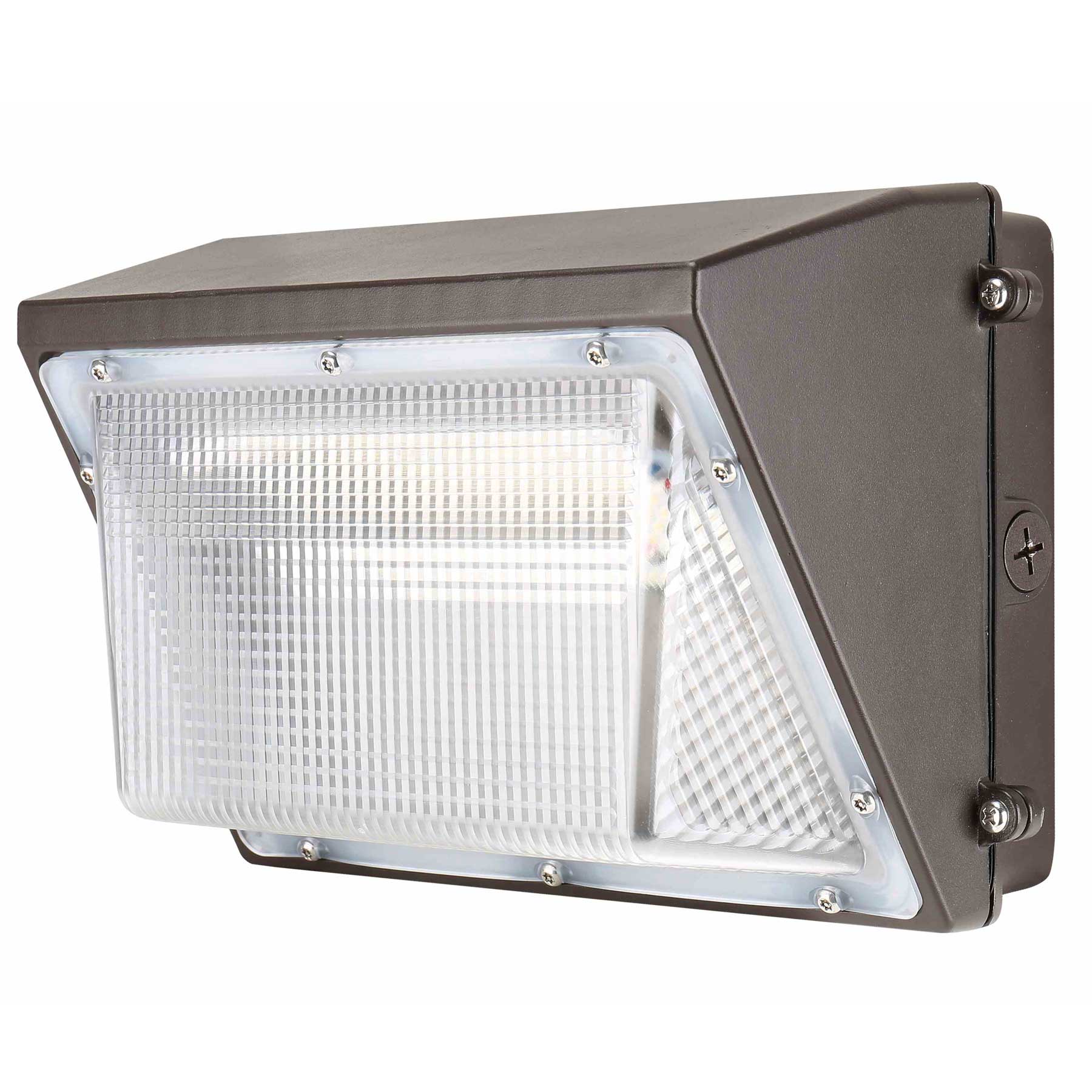 Phos Light  115-Watt Wall Pack 13800 Lumens 120-277VAC Clear Lens Dimmable LED Light Fixture
