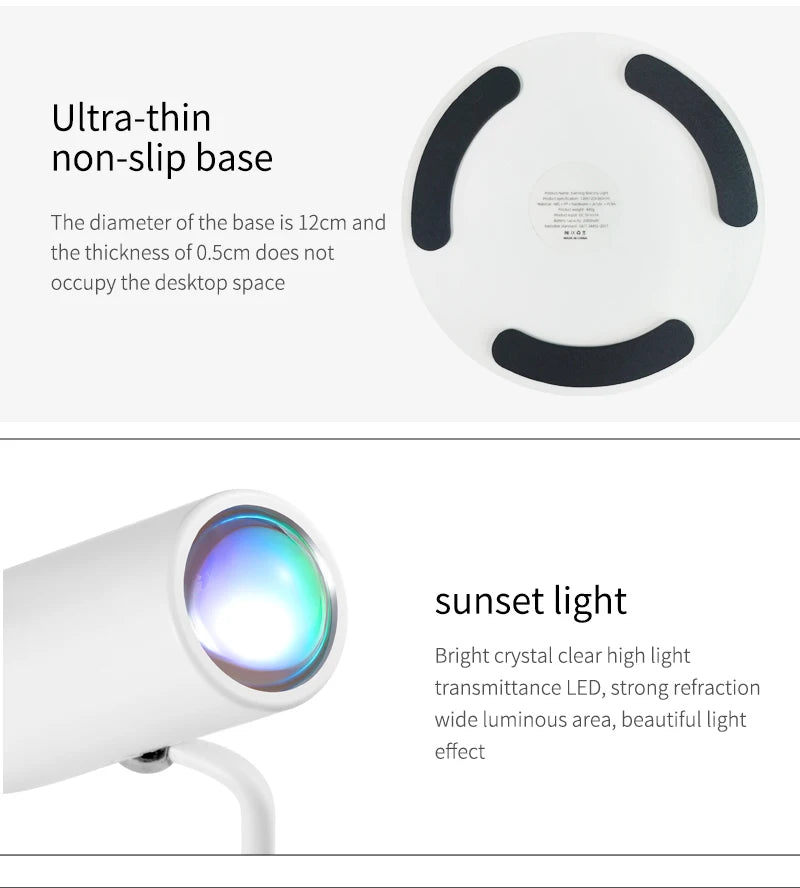 Phos Light LED Desk Lamp w/ Adjustable Head USB Type C