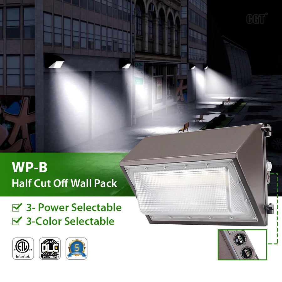 Phos Light Half Cut Off IP65 Wall Pack